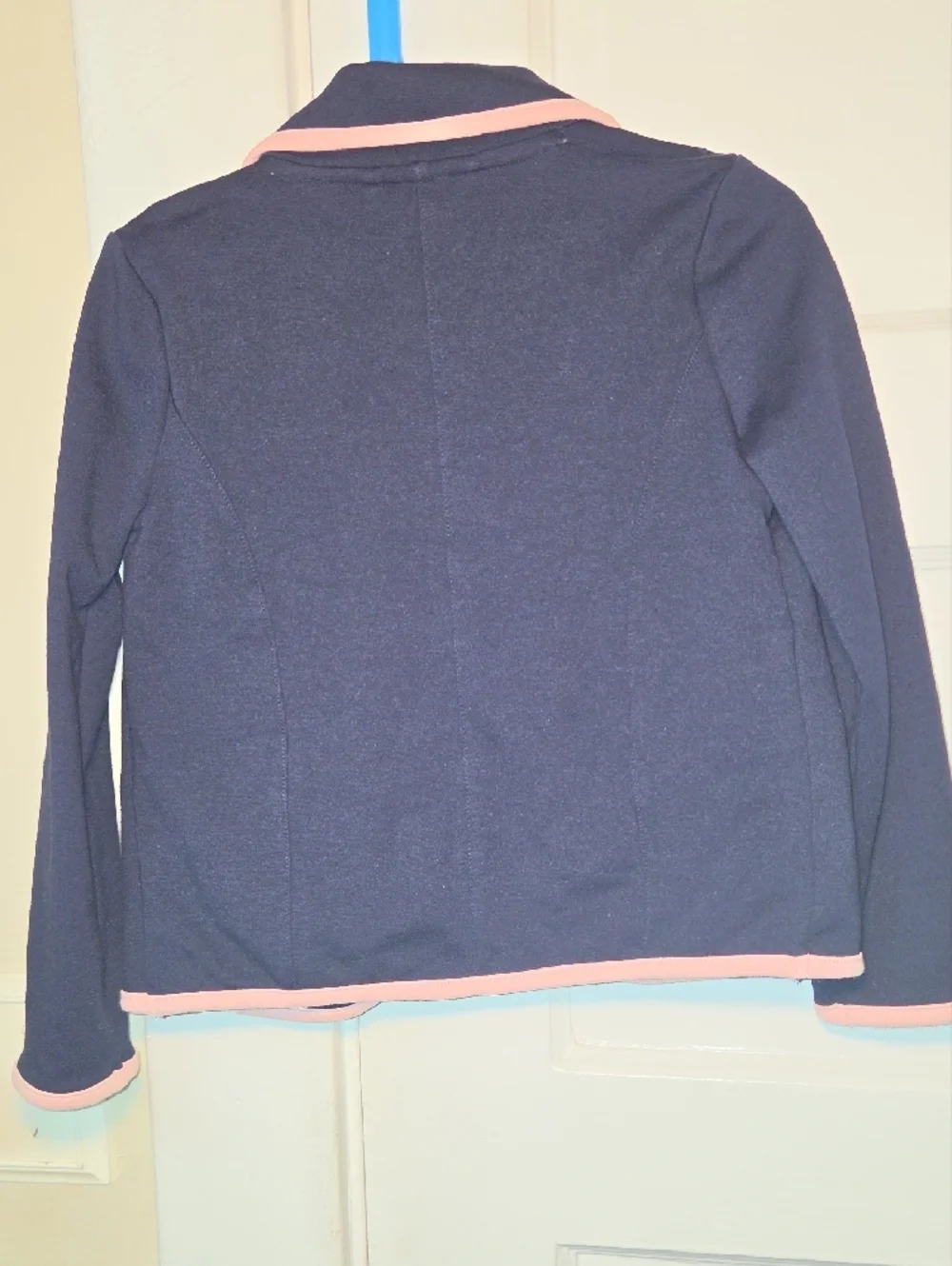 Gymboree Navy Blazer with Light Pink Piping